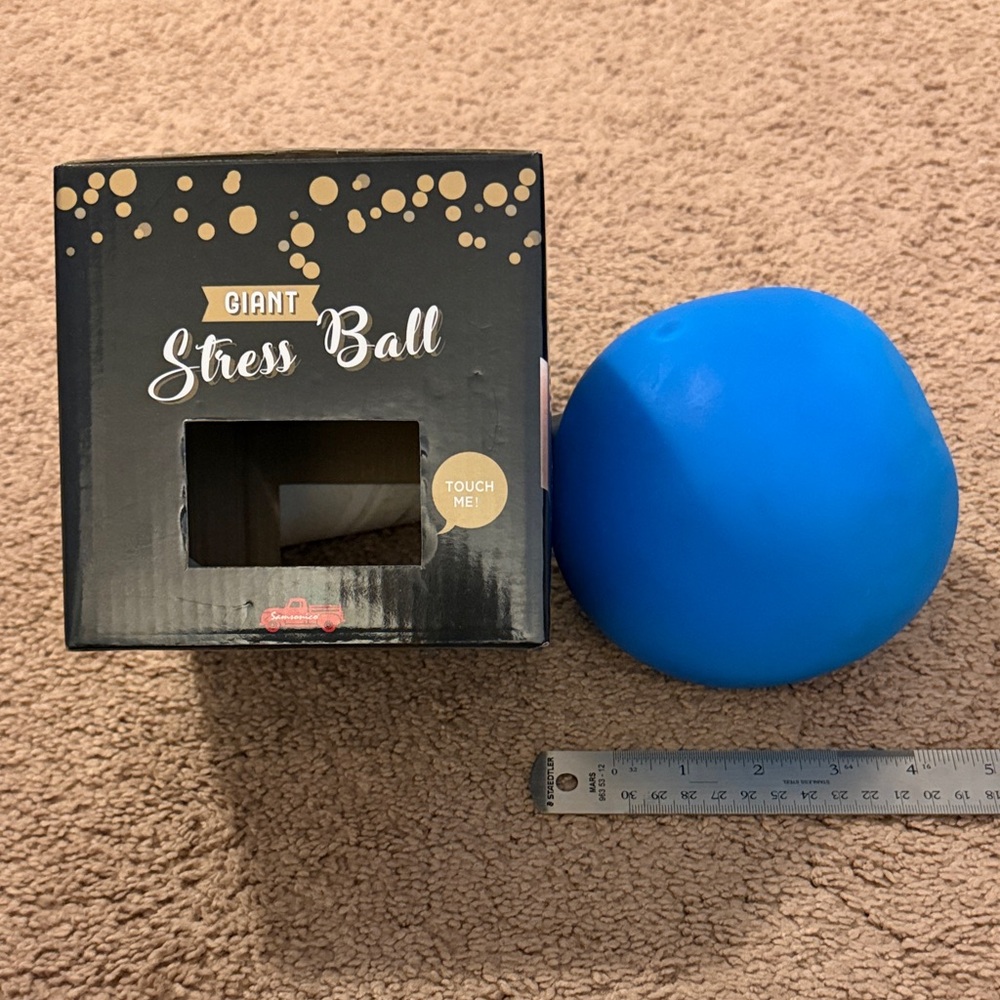Giant Blue Stress Ball for Kids
